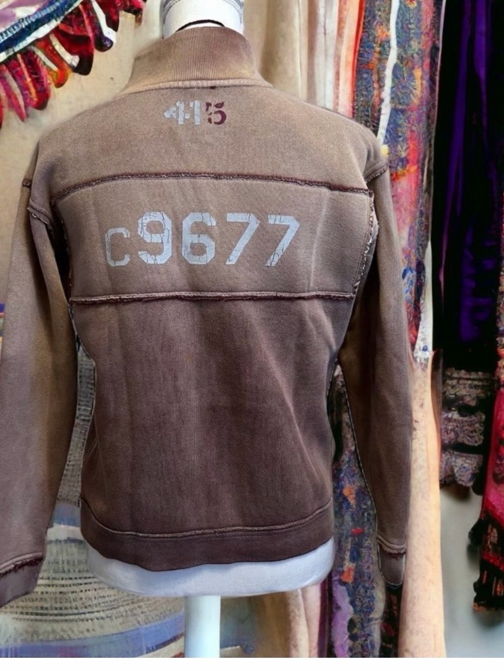Free People Cozy Ombre Activewear Boho Quarter Zip Sweatshirt Small - N1080